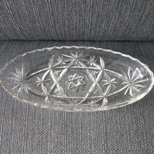 Fancy Glass Condiment Dish